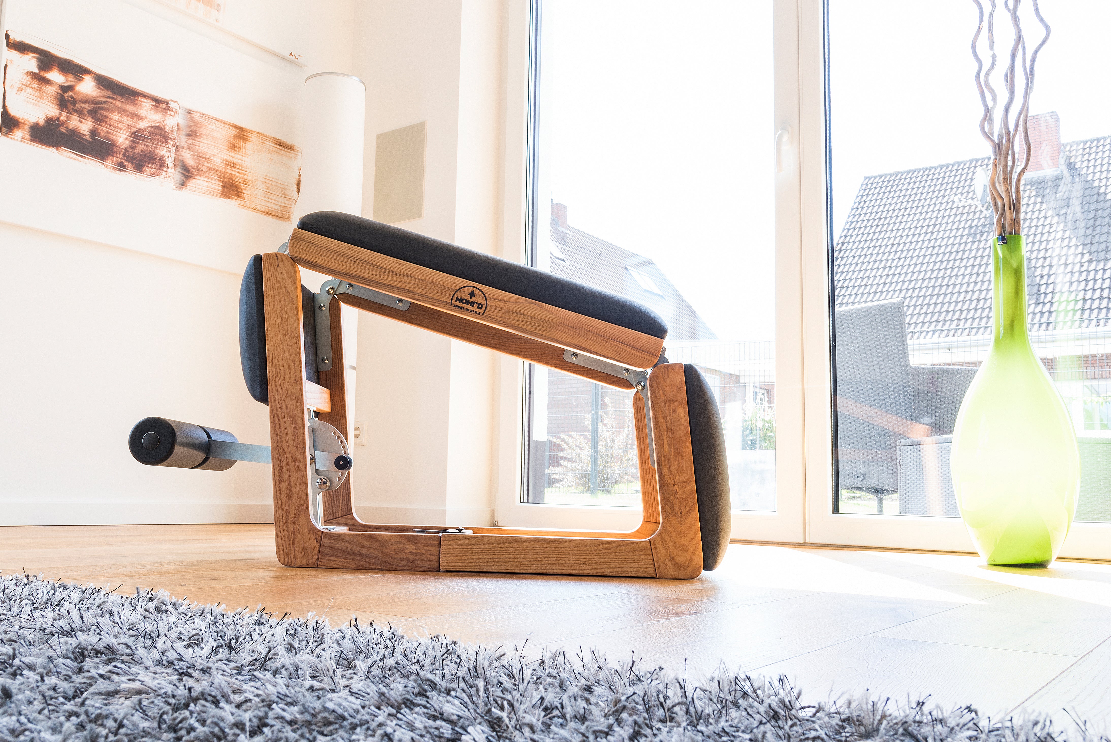 TriaTrainer - 3-in-1 Oak Physio Exercise Bench